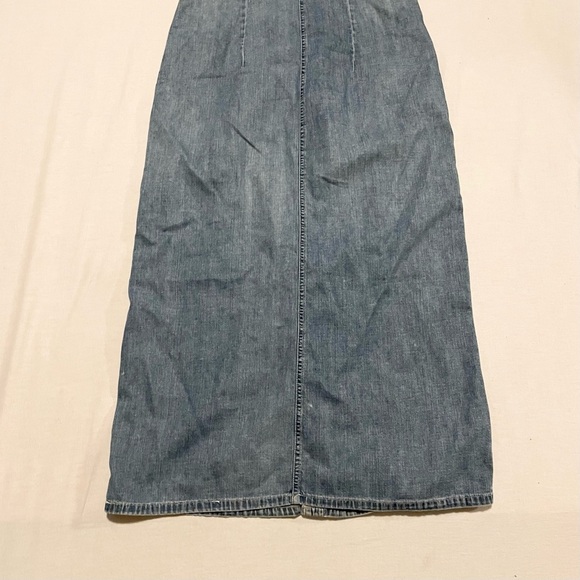 Vintage Gap Denim Sleeveless Maxi Dress - Picture 16 of 16